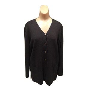 Fabiana Filippi Womens Medium Sweater Cardigan Long Sleeve V Neck Button Up